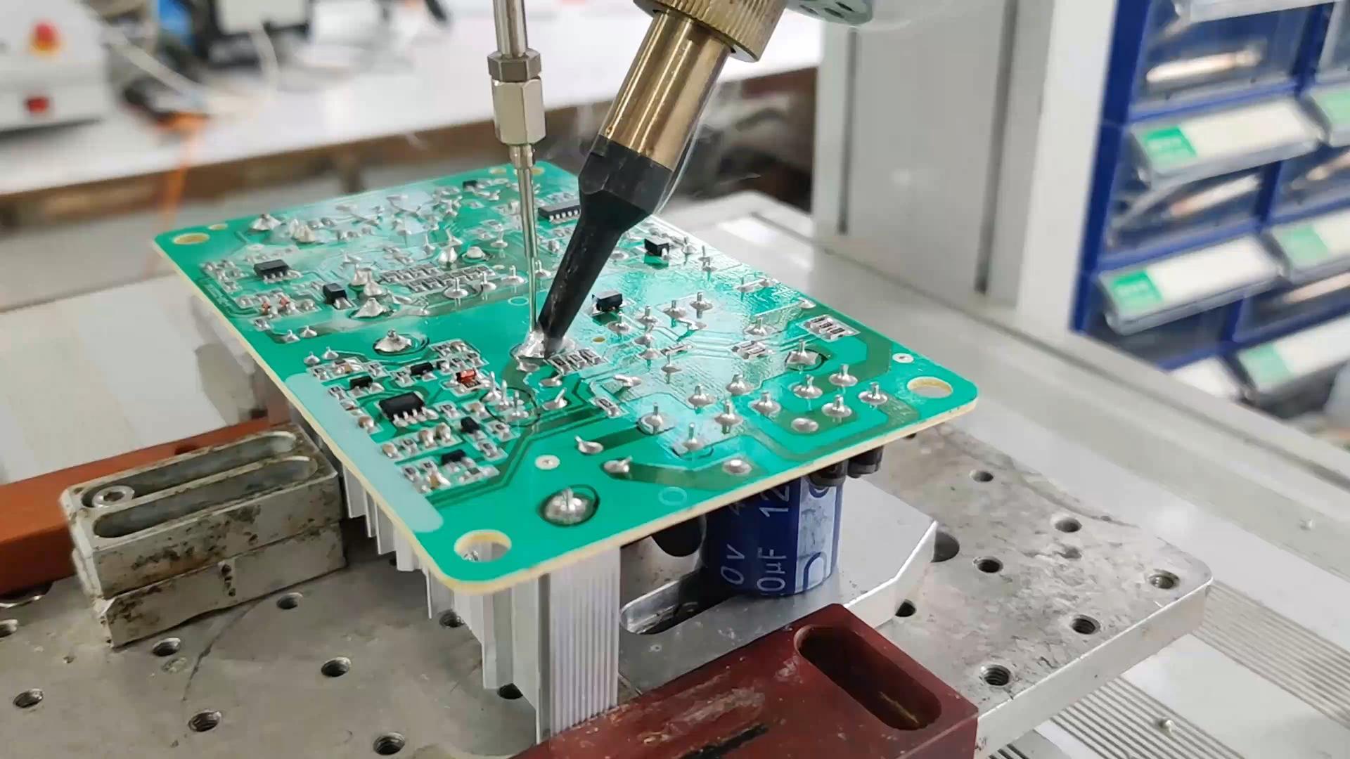 PCB线路板后焊工艺-元器件加锡