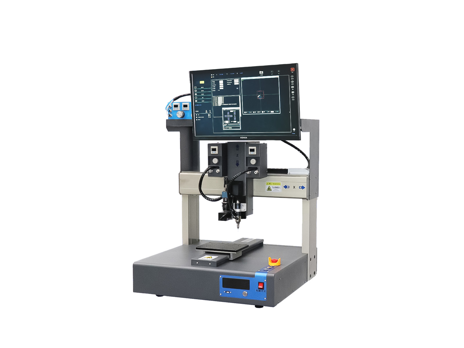 桌面式视觉单工位自动点胶机